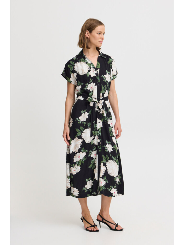 B. Young Bold Floral Button Midi