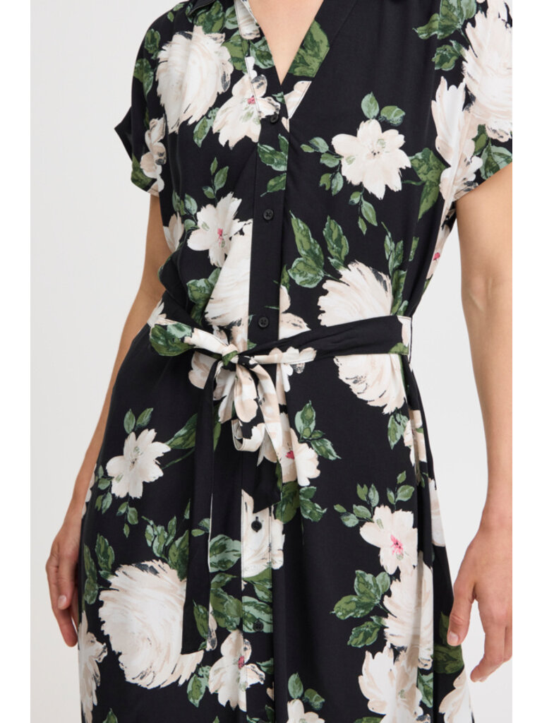 B. Young Bold Floral Button Midi