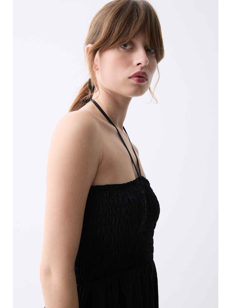 Deluc Strapless Smocked Midi