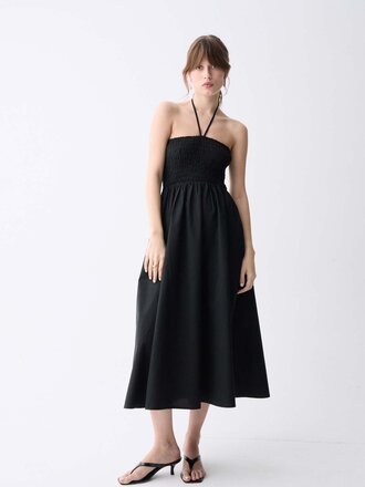 Deluc Strapless Smocked Midi