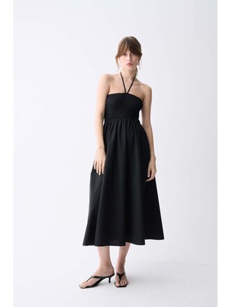 Deluc Strapless Smocked Midi