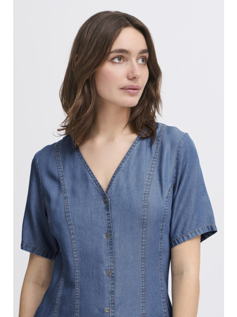 B. Young Chambray Button Midi