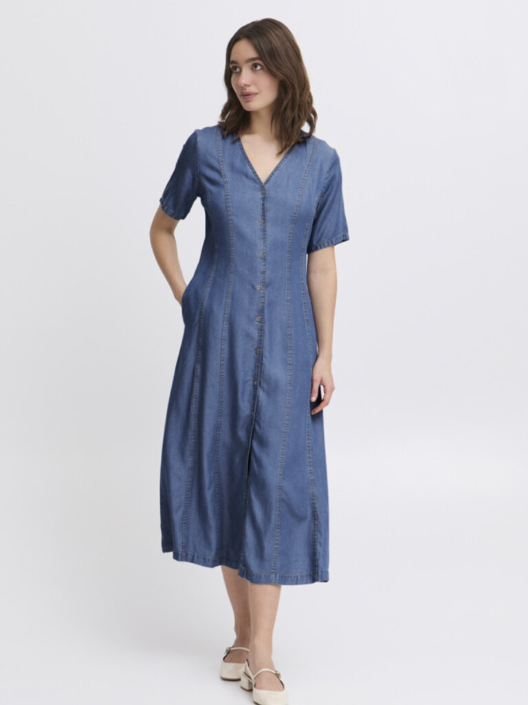 B. Young Chambray Button Midi