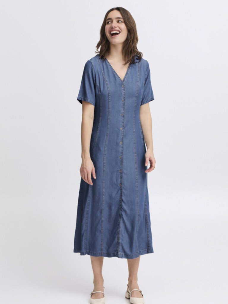 B. Young Chambray Button Midi