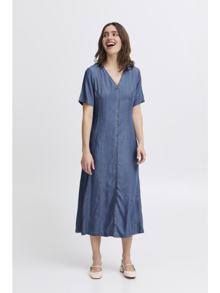 B. Young Chambray Button Midi