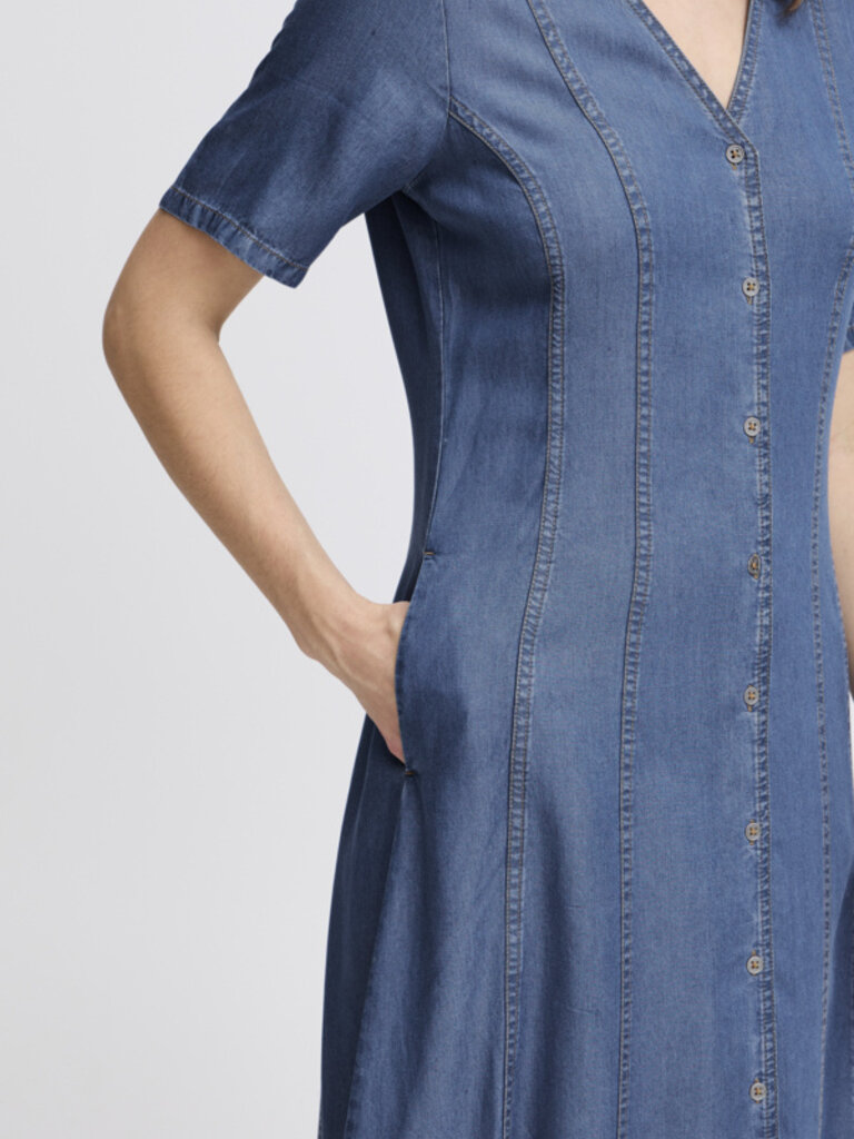 B. Young Chambray Button Midi