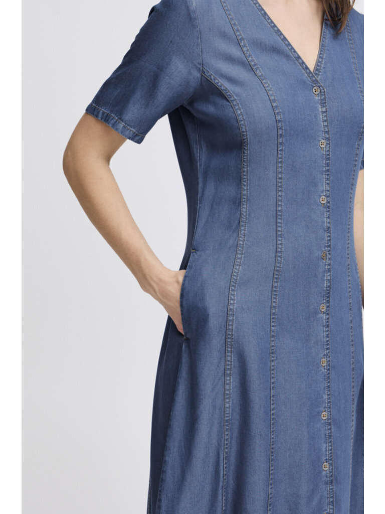B. Young Chambray Button Midi
