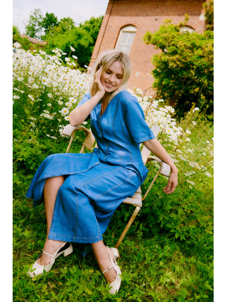 B. Young Chambray Button Midi