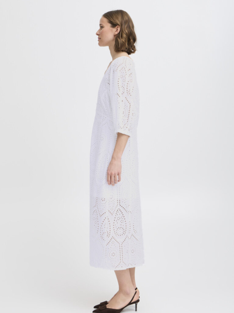 B. Young Button Eyelet Midi