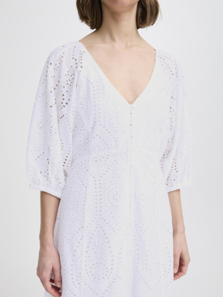 B. Young Button Eyelet Midi