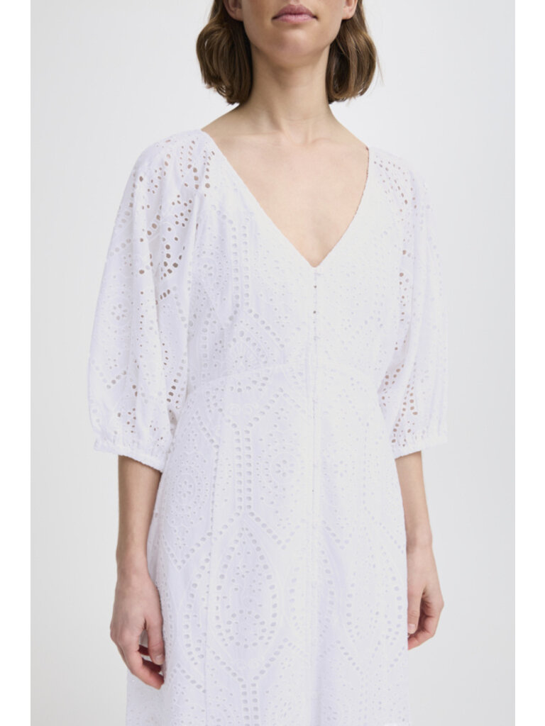 B. Young Button Eyelet Midi