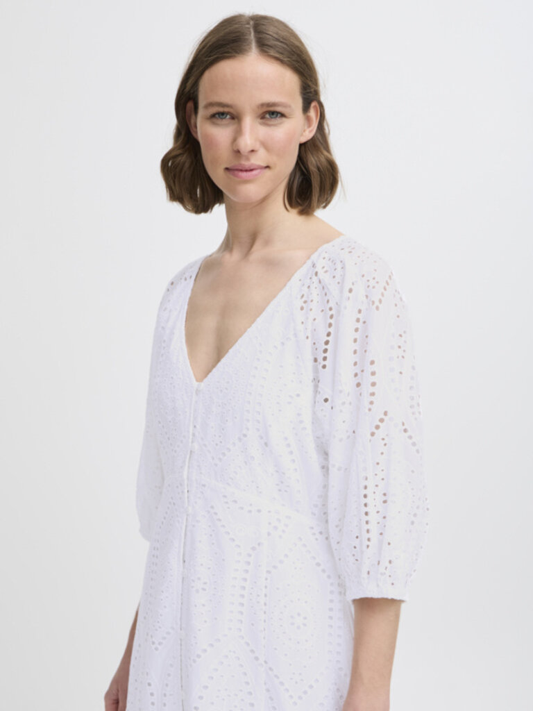 B. Young Button Eyelet Midi