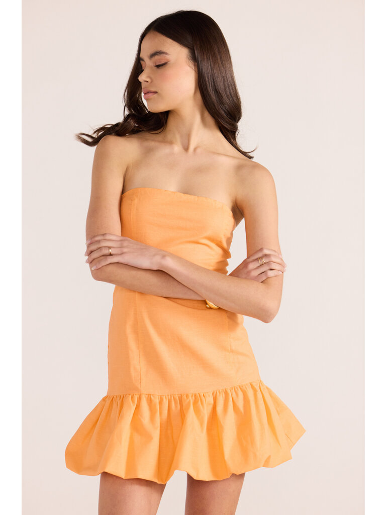 Mink Pink Orange Bubble Mini