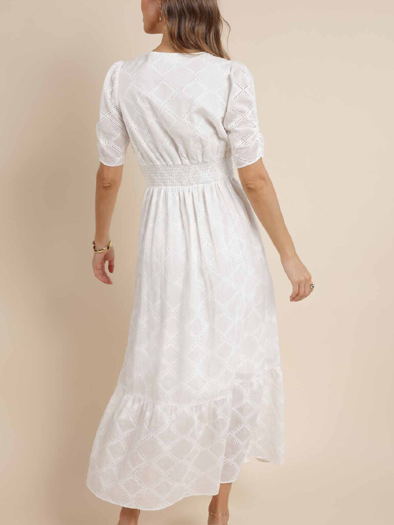 Sage The Label White Twist Front Dress