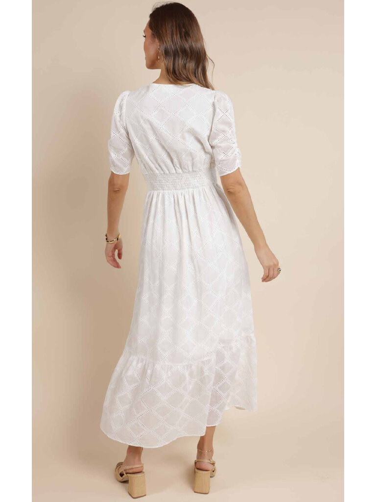 Sage The Label White Twist Front Dress