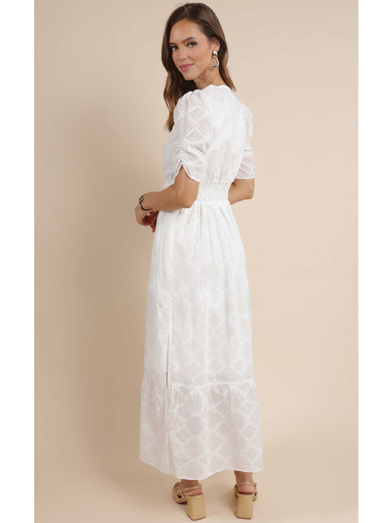 Sage The Label White Twist Front Dress