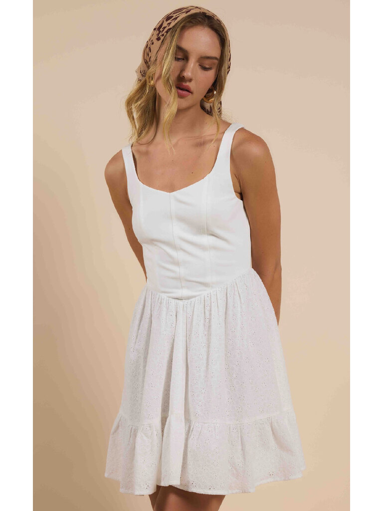 Sadie & Sage Eyelet Corset Mini