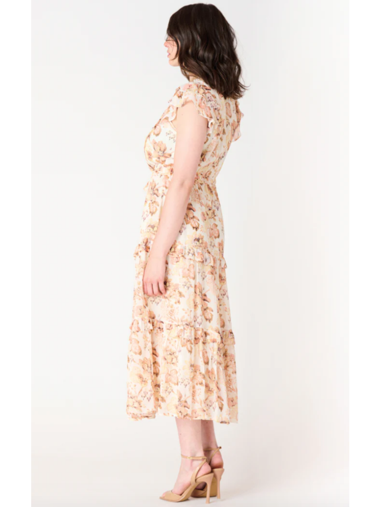 Black Tape Peachy Floral Dress