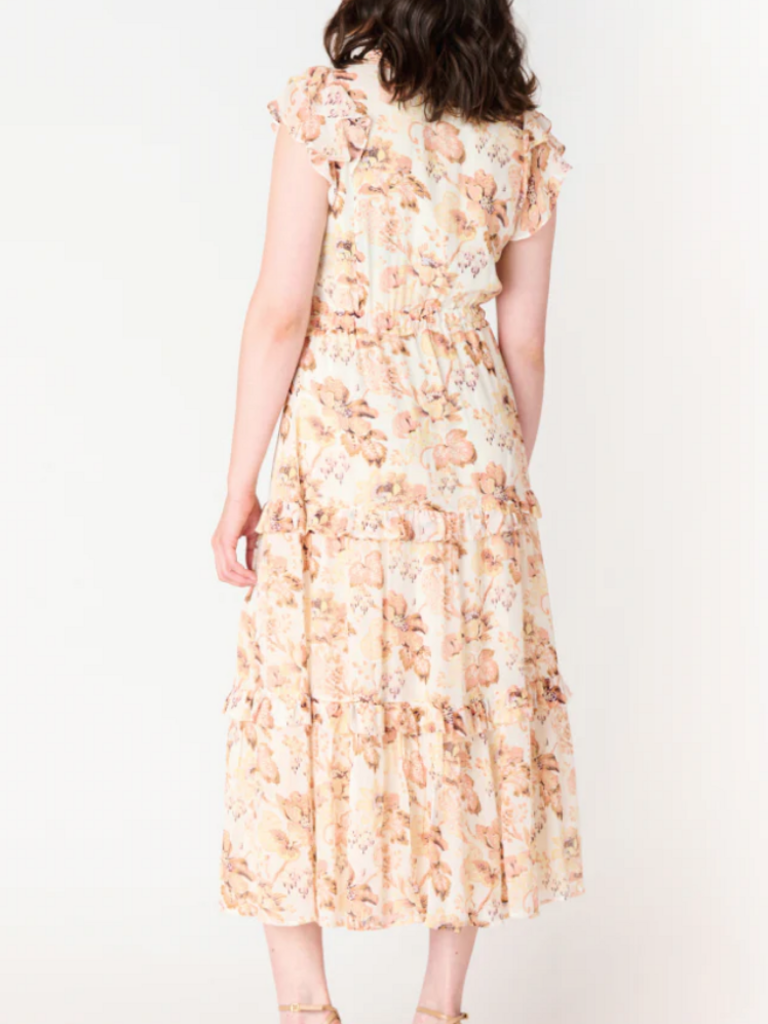 Black Tape Peachy Floral Dress