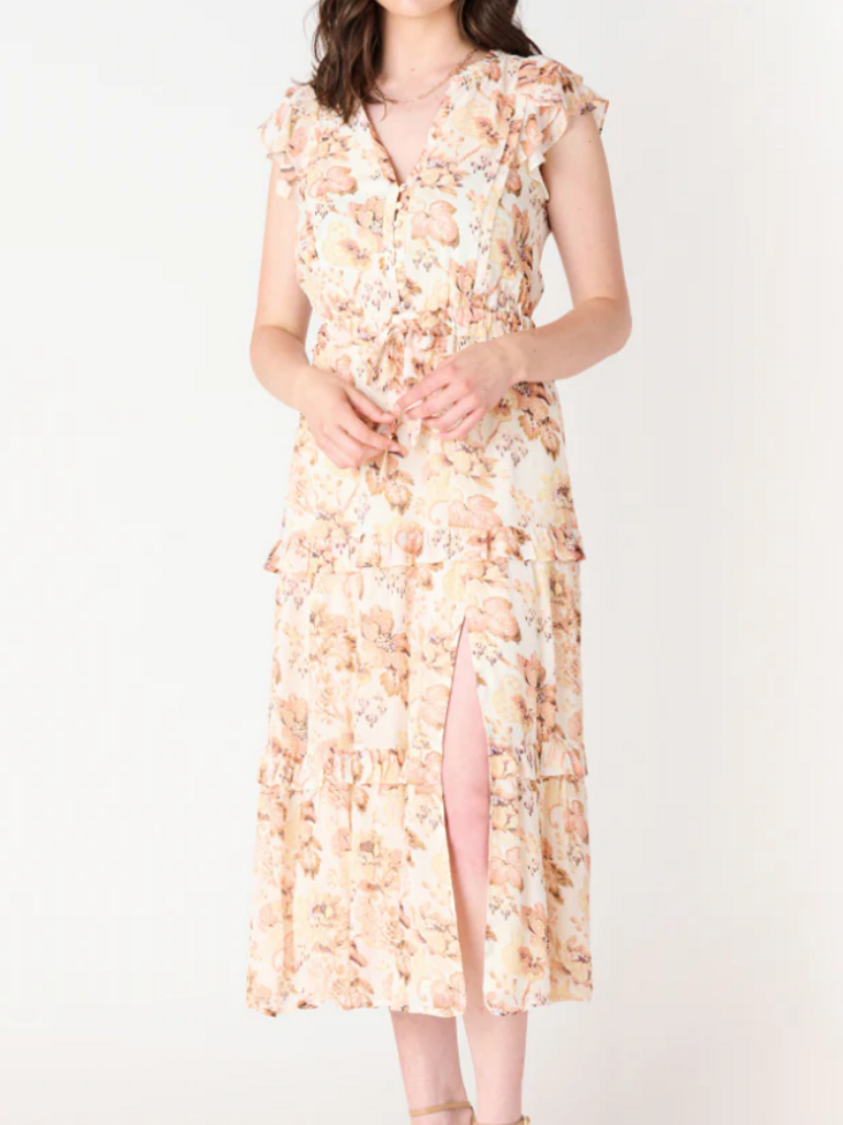 Black Tape Peachy Floral Dress