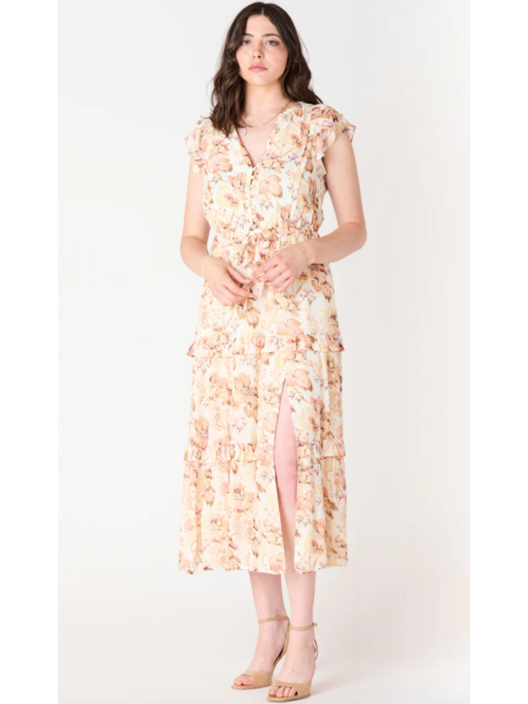 Black Tape Peachy Floral Dress