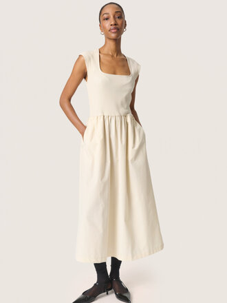 Soaked In Luxury Cream Rib Top Midi