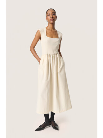 Soaked In Luxury Cream Rib Top Midi