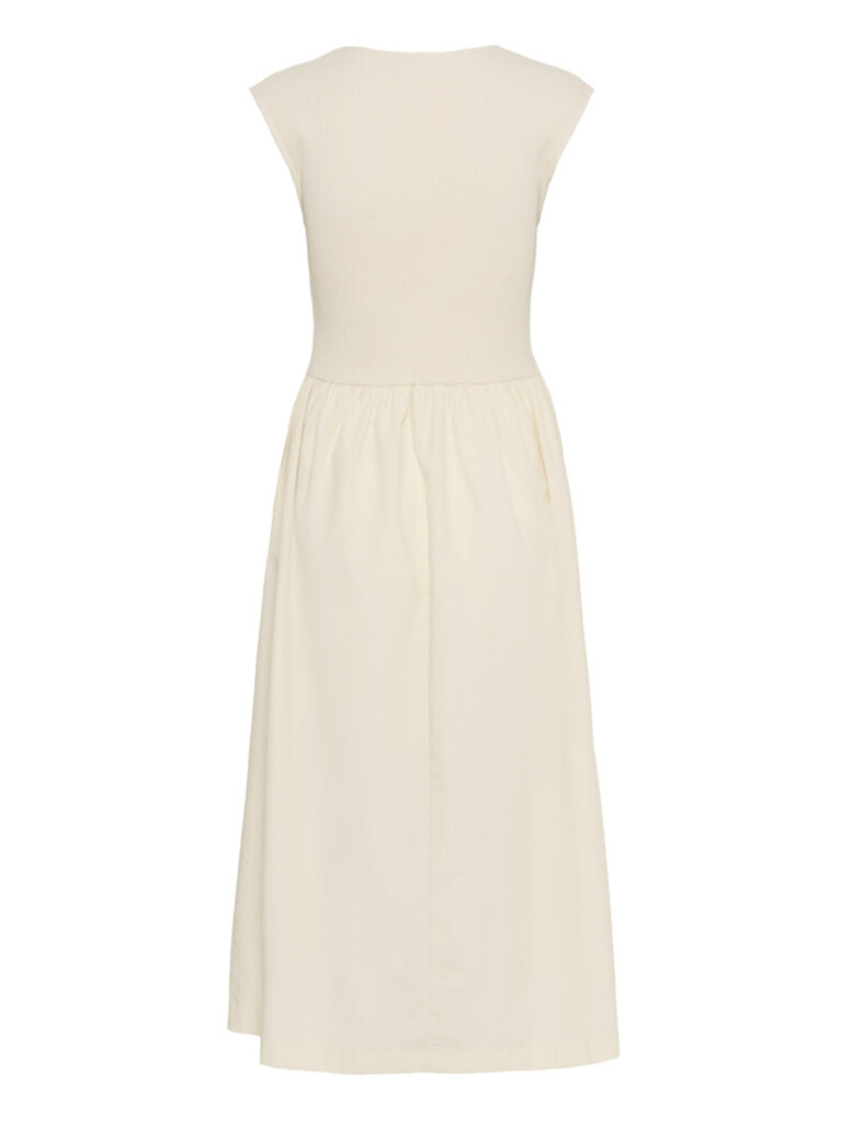Soaked In Luxury Cream Rib Top Midi
