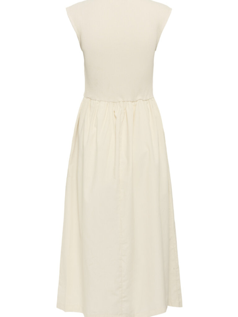Soaked In Luxury Cream Rib Top Midi