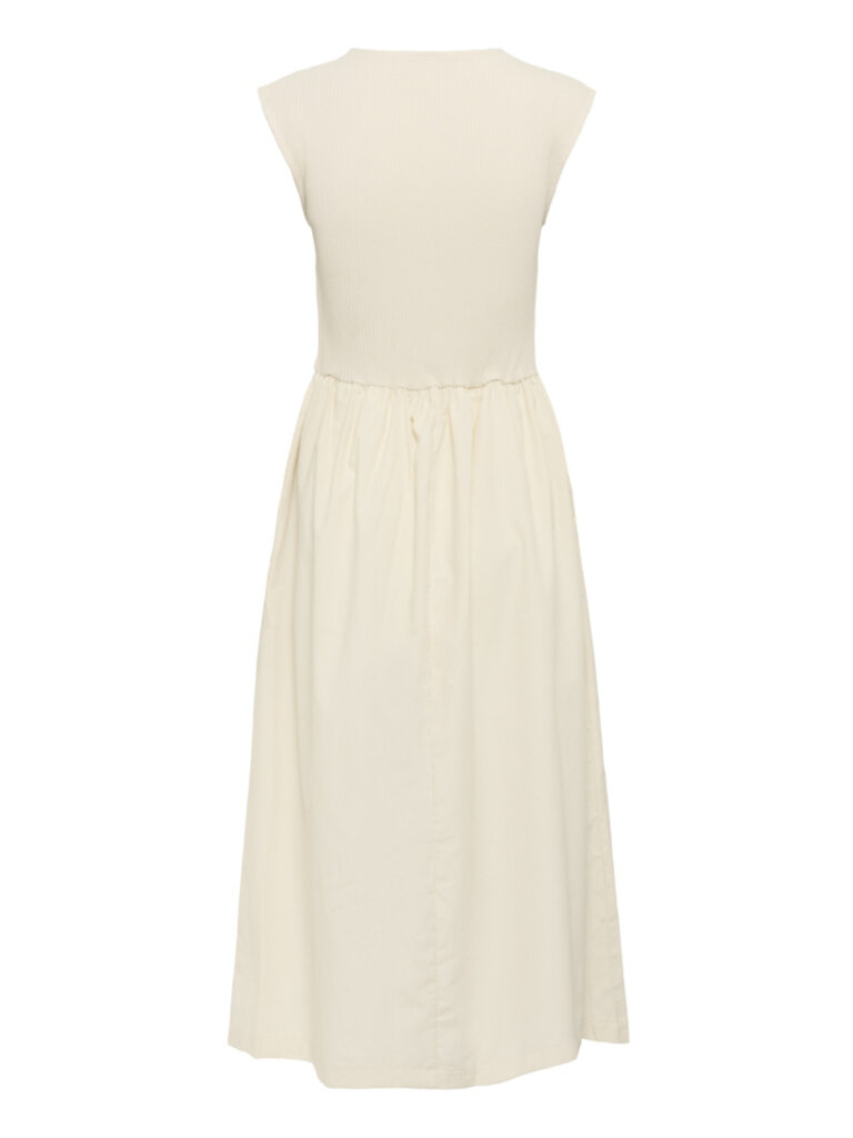 Soaked In Luxury Cream Rib Top Midi