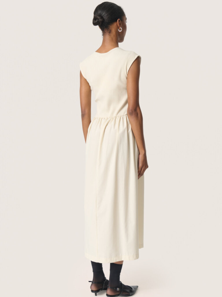 Soaked In Luxury Cream Rib Top Midi