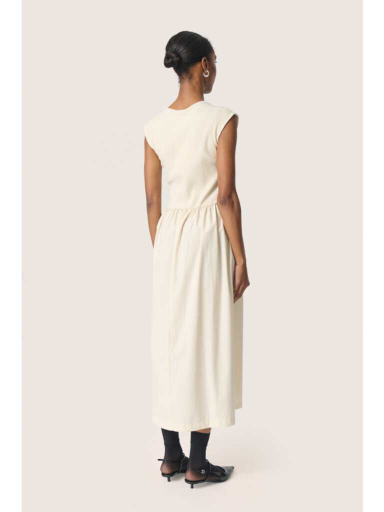 Soaked In Luxury Cream Rib Top Midi