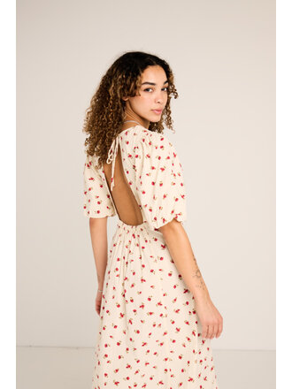 ICHI Oat Floral Midi