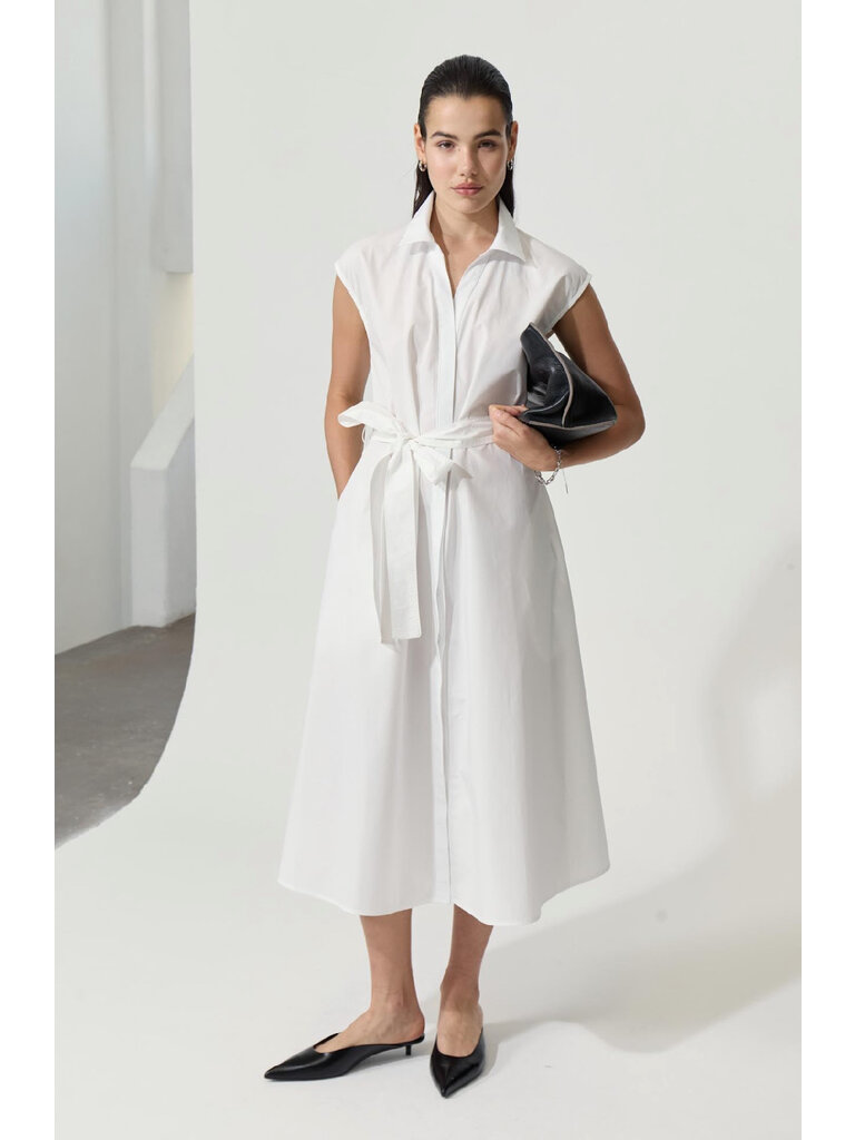Deluc White Button Midi