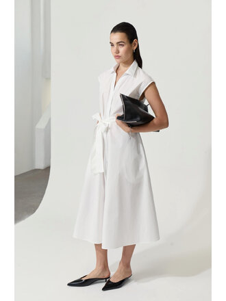 Deluc White Button Midi