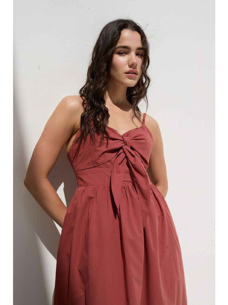 Deluc Clay Tie Front Midi