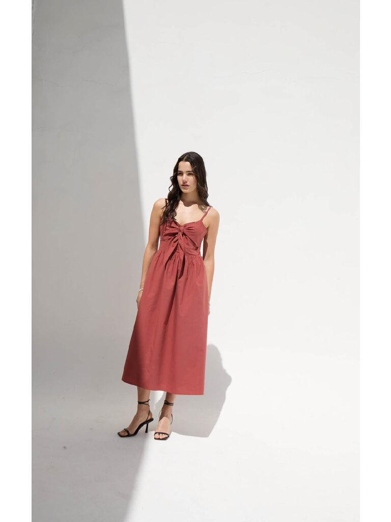 Deluc Clay Tie Front Midi