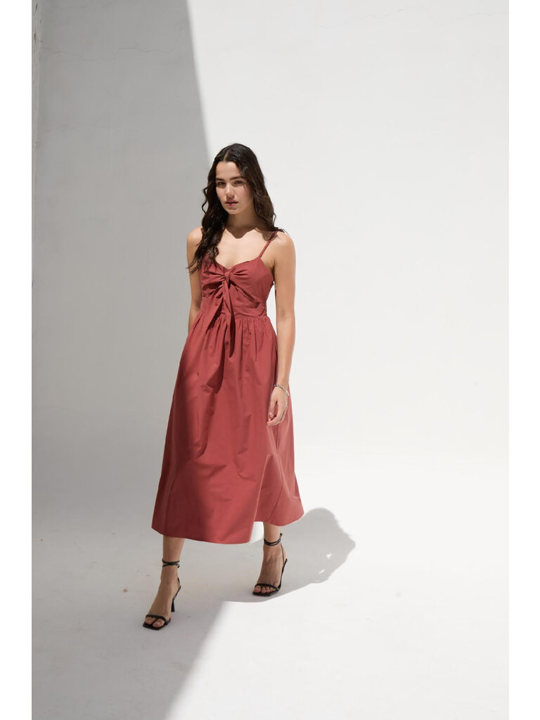 Deluc Clay Tie Front Midi