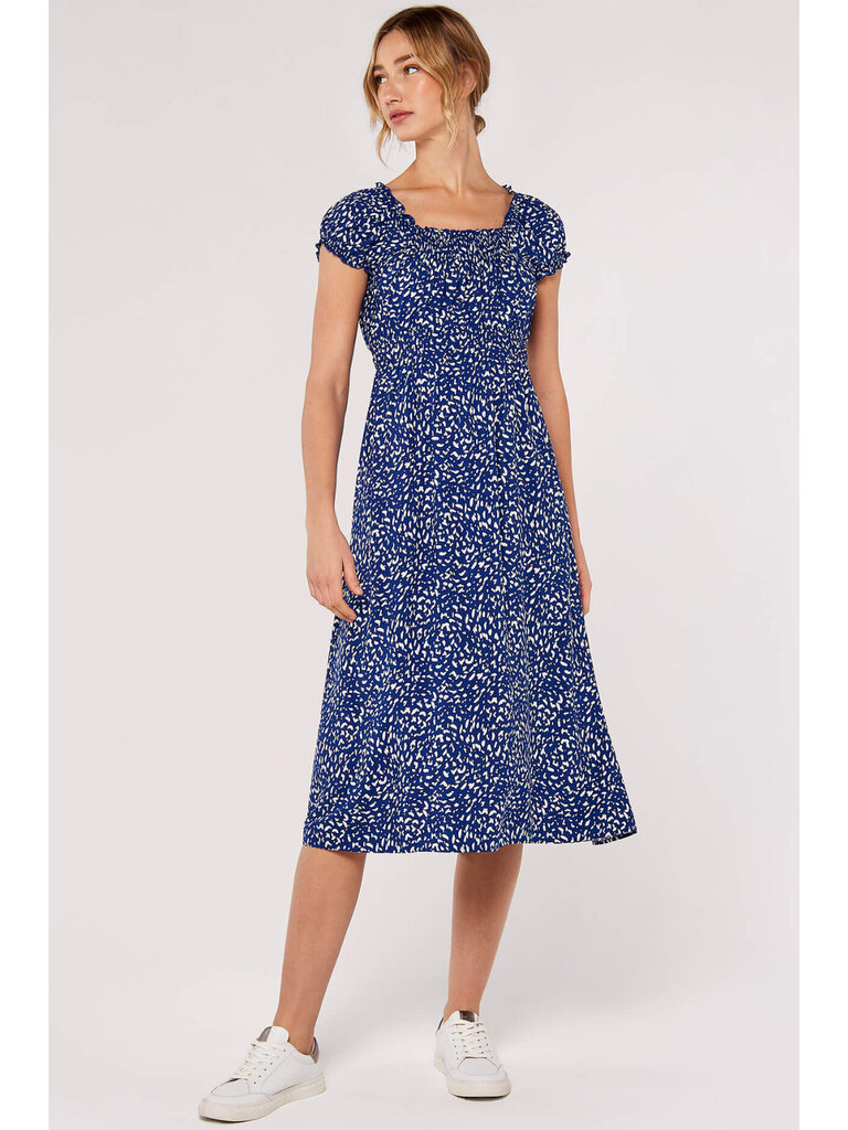 Apricot Milkmaid Dottie Midi