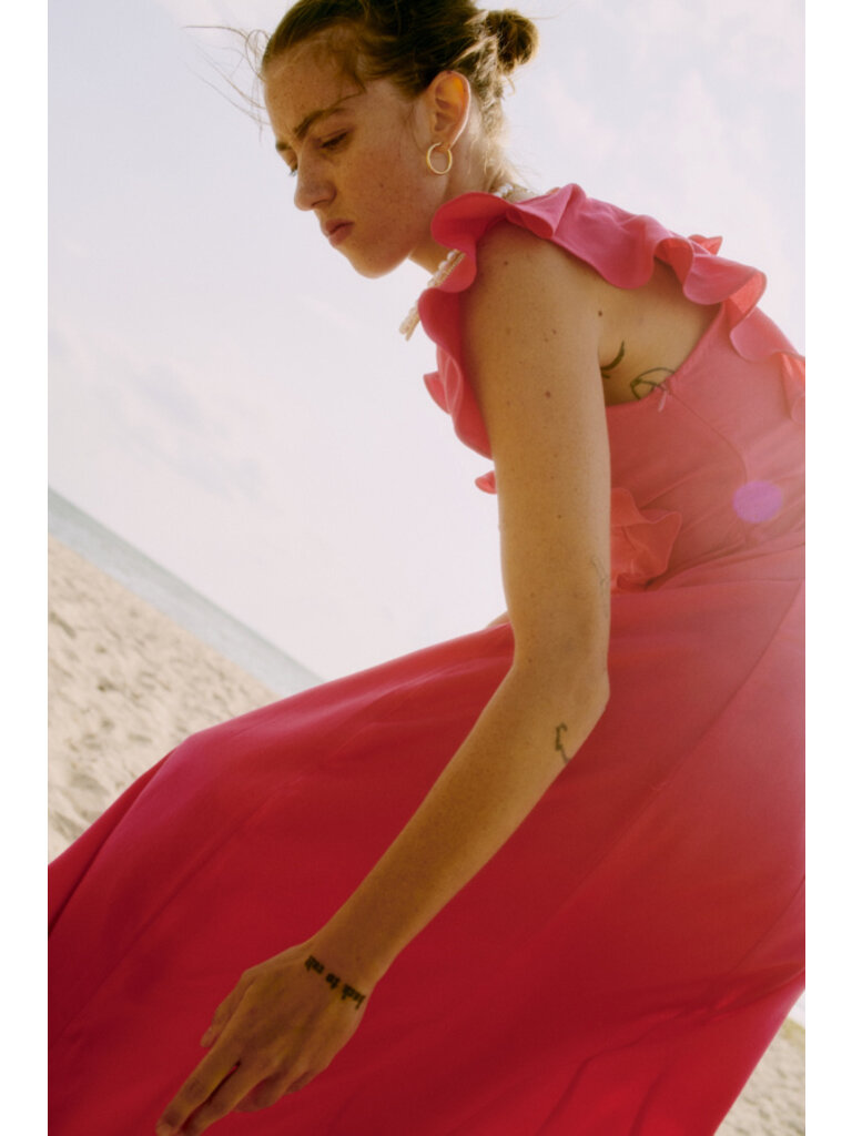 B. Young Bright Pink Midi