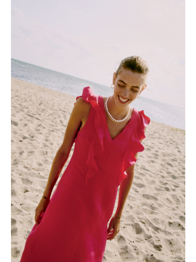B. Young Bright Pink Midi