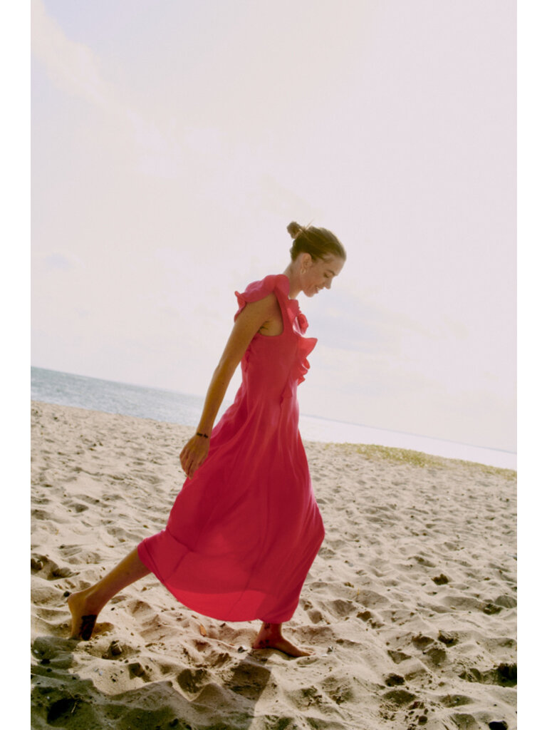 B. Young Bright Pink Midi