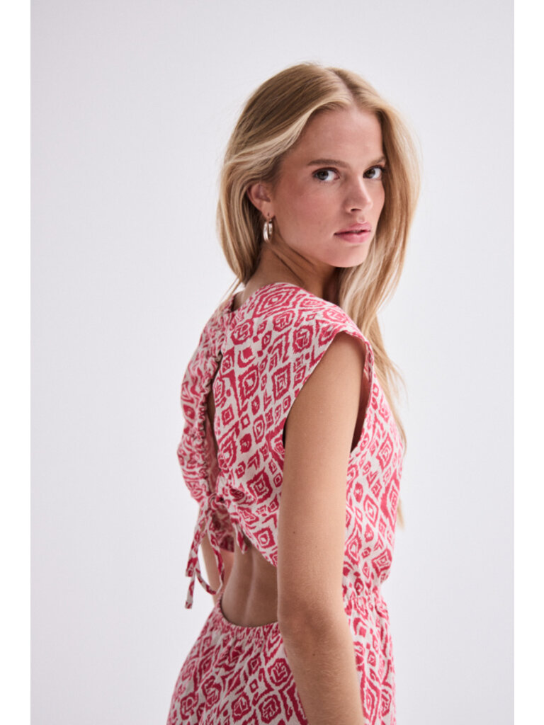 ICHI Coral Ikat Mini