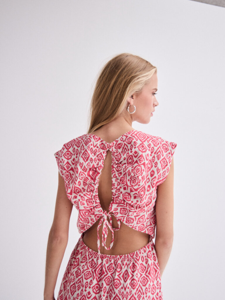 ICHI Coral Ikat Mini