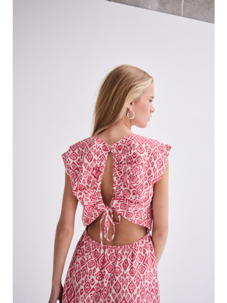 ICHI Coral Ikat Mini