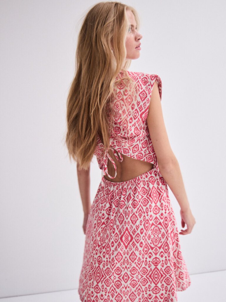 ICHI Coral Ikat Mini