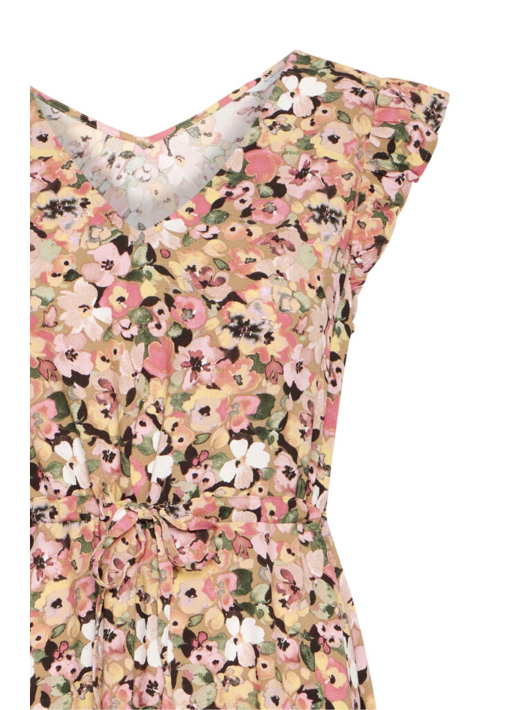 B. Young Beige Floral Midi