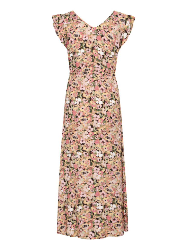 B. Young Beige Floral Midi