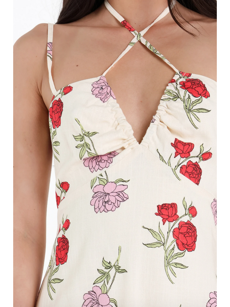 Lost In Lunar Floral Linen Maxi