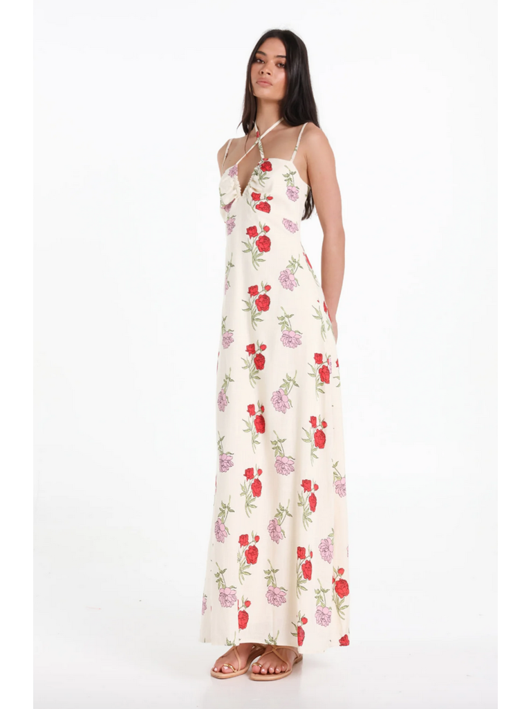 Lost In Lunar Floral Linen Maxi